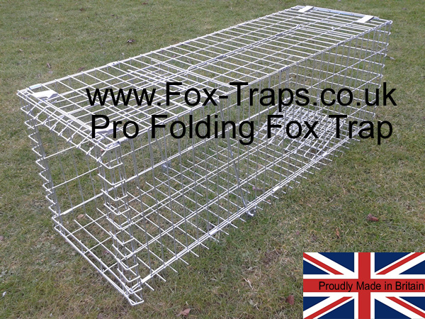 Pro Collapsible fox trap, folding professional fox cage trap. can be folded when not required.
